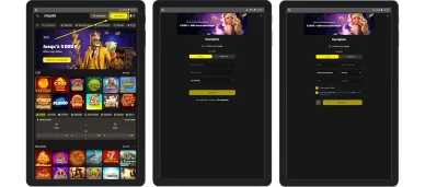 Inscription Runa Casino avec formulaire de création de compte.