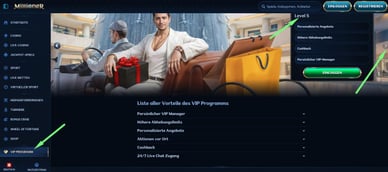 VIP-Programm vom Millioner Casino