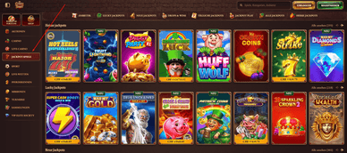 Jackpot-Spiele im Crazy Tower Casino