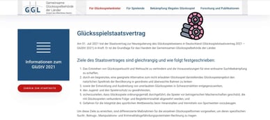 Offiziell GGL Glücksspielgesetz