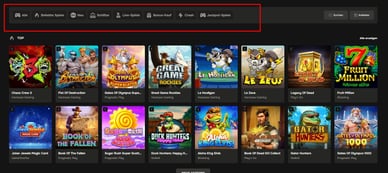 Golden Ring Casino: Glücksspiele