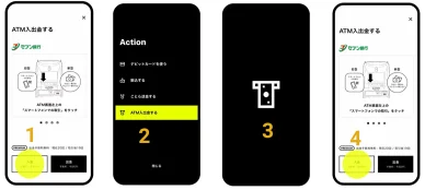 ATMからの入金手順