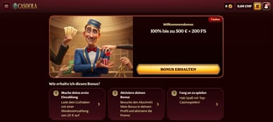 Boni und Aktionen des Casoola Casinos für Schweizer