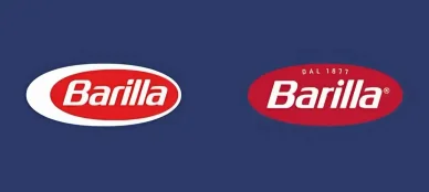 Trasformazione del logo Barilla Logo Barilla
