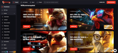 RoosterBet Online Casino Boni