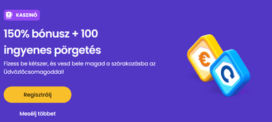 Winnerz kaszinó bónusz üdvözlőcsomaggal
