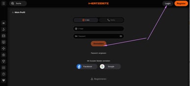 Login ins Hertzbetz Casino aus der Schweiz