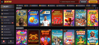 Wintino Casinos auf Rechnung