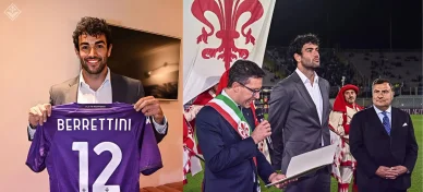 Matteo Berrettini è appassionato di calcio e tifa per l'ACF Fiorentina Curiosità su Matteo Berrettini