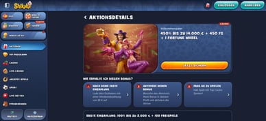 Offizielle Website des neuen Casino Shikaka in Deutschland