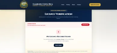 Registro Licence Costa Rica