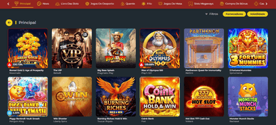 Casino 777Vault com lobby em português e filtros de slot