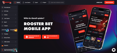RoosterBet Online Casino app