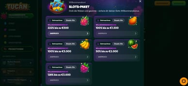 Tucan Casino Start Bonus