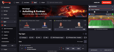 RoosterBet Online Casino Sportwetten