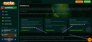 Tucan Casino Support