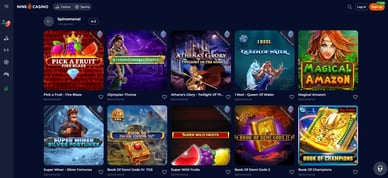Juegos de Spinomenal en la web de Nine Casino