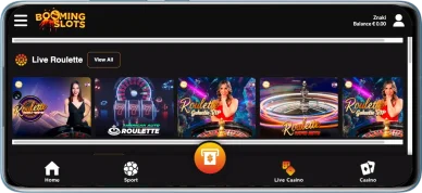 Καζίνο BoomingSlots σε κινητά τηλέφωνα στην Ελλάδα BoomingSlots casino on mobile phone