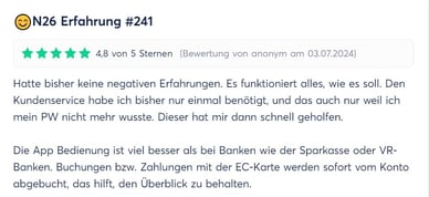 N26 Erfahrungen N 26 Bank Bewertung