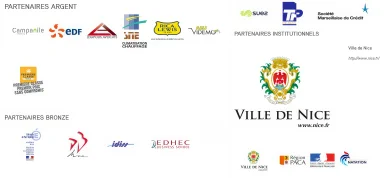 ONN : sponsors et partenaires institutionnels. Logos des partenaires de l’Olympic Nice Natation.