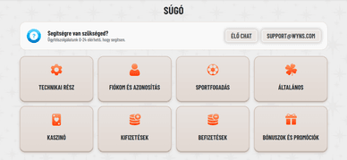 Wyns ügyfélszolgálata