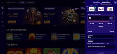 Ausführung der Zahlung