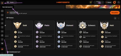 Treueprogramm im Hertzbetz Online