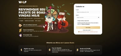 WolfIO Portugal com portugal link para registar-se melhor bónus boas vindas
