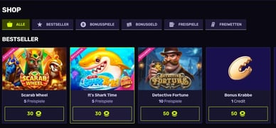 Bonus Shop im Casino Sportuna