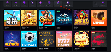 Crash-Spiele Crash-Spiele im Golden Star Casino