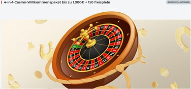 Willkommenspaket Online Casino RealSpin