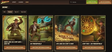 Sankra Bonus für Schweizer Spieler