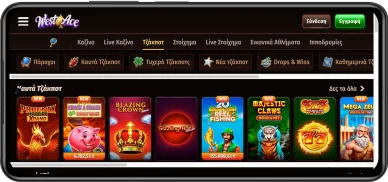 Καζίνο WestAce Ελλάδα σε κινητό WestAce casino on mobile