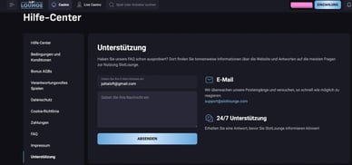 Unterstützung SlotLoung