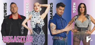 Curtis zsűritagként a Megasztár című műsorban Curtis Megasztár
