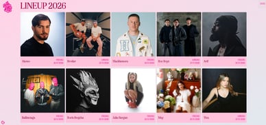 Palmesus artister 2026