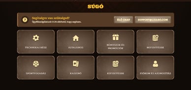 Lizaro ügyfélszolgálata