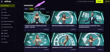 Bónus de casino Sportuna CH