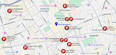parking near the british museum
