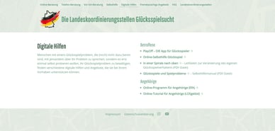 Digitale Hilfen Selbsthilfe Glücksspielsucht