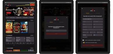 Inscription sur PlaceBet casino.