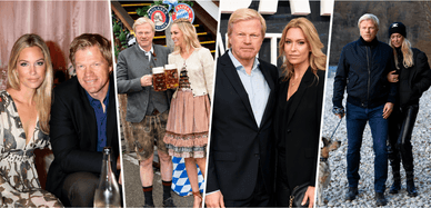 Oliver Kahn und seine Ehefrau Svenja Kahn bei einem Dinner, auf dem Oktoberfest, bei einer Gala und beim Spaziergang mit Hund