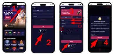 Postupná registrácia v kasíne NV Postupná registrácia v kasíne