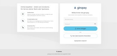 Die Nutzung des Portals ist sehr einfach Paydirekts Login-Bereich