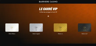 Carré VIP du casino Barrière de Blotzheim.