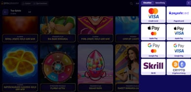 Einzahlungsmethoden bei Spingranny für Schweizer Spieler