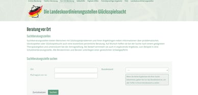 Vor-Ort-Beratung Glücksspielsucht Beratung