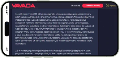 Wymagania dotyczące rejestracji w Vavada