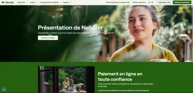 Page d’accueil Neteller comparée à Skrill pour les paiements en ligne.