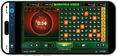 Gry online w Casea kasyno online Casea kasyno online — gry “Burning Keno”